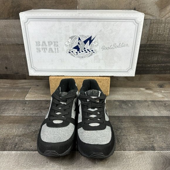 Authentic A Bathing Ape Bape Bapesta TRACK STA LT Court‎ Sneaker main image 8